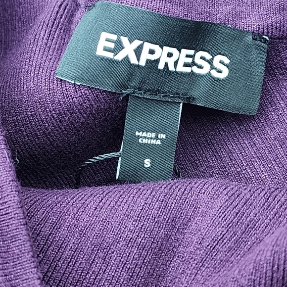 Express Women's Body Contour Ruffle One Shoulder Cropped Sweater Tank - S - Picture 4 of 6